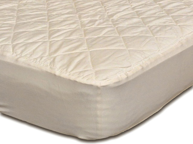 mattress protector over wool underlay